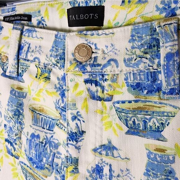 NWT Chinoiserie Cotton/Spandex Blend Size 10P Slim Ankle Jeans - Picture 6 of 9